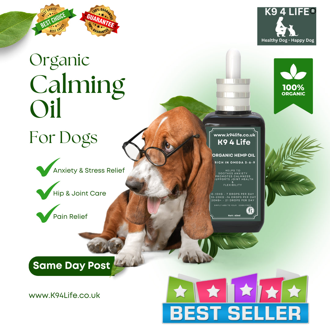 Dog Hemp Oil Pain Relief Joint Care Anxiety Arthritis Stress GET 30Ml FREE Uk