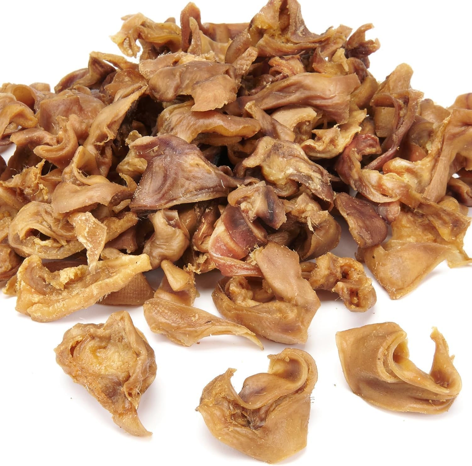 1KG Pigs Ear Pork Curl Strips for Dogs | Delicious Tasting Air Dried | Healthy Treat Chew | Helps Keep Teeth Clean & Gums Healthy | Grain, Gluten Free