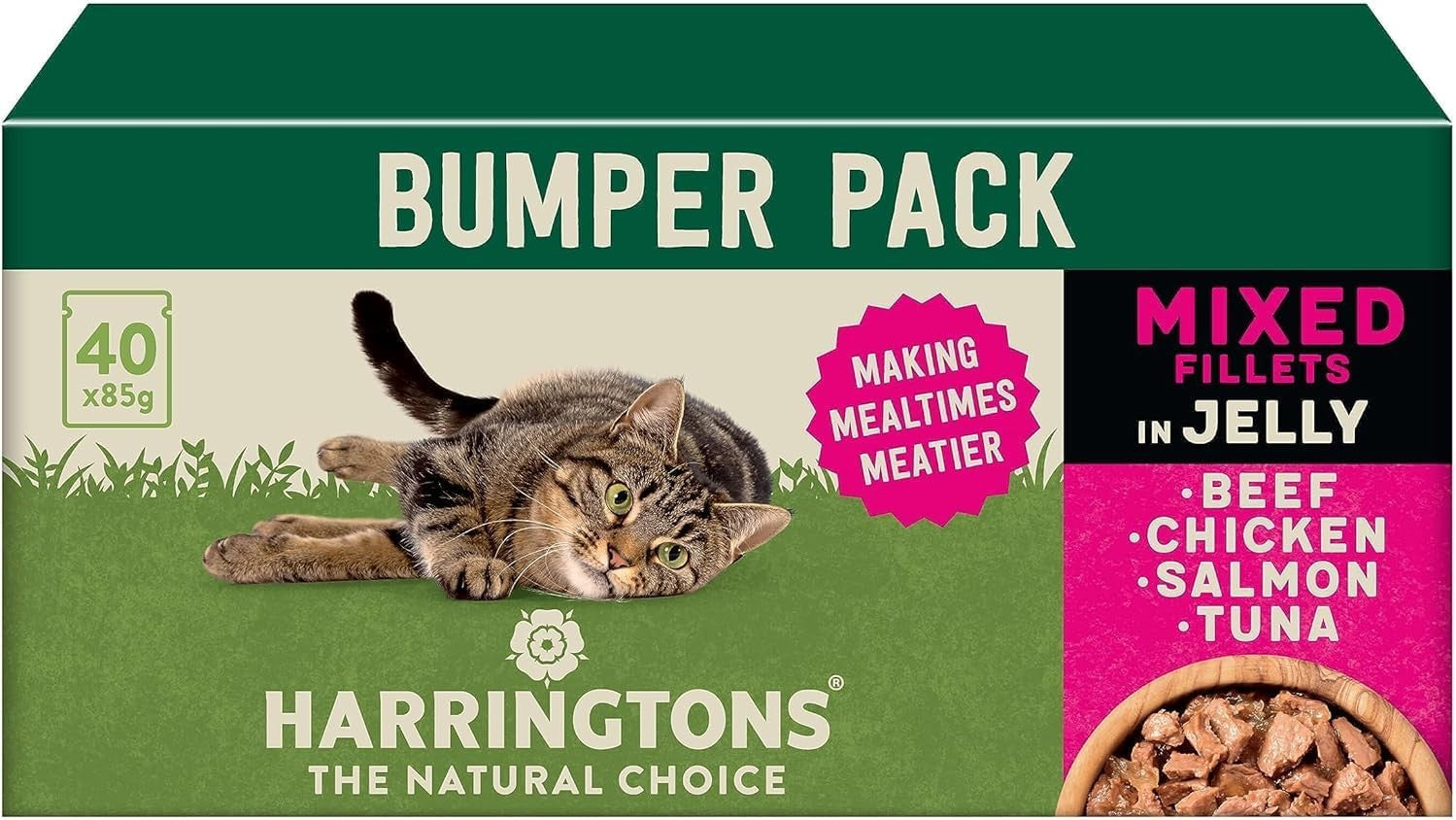 Harringtons Complete Wet Pouch Grain Free Hypoallergenic Adult Cat Food Mixed I