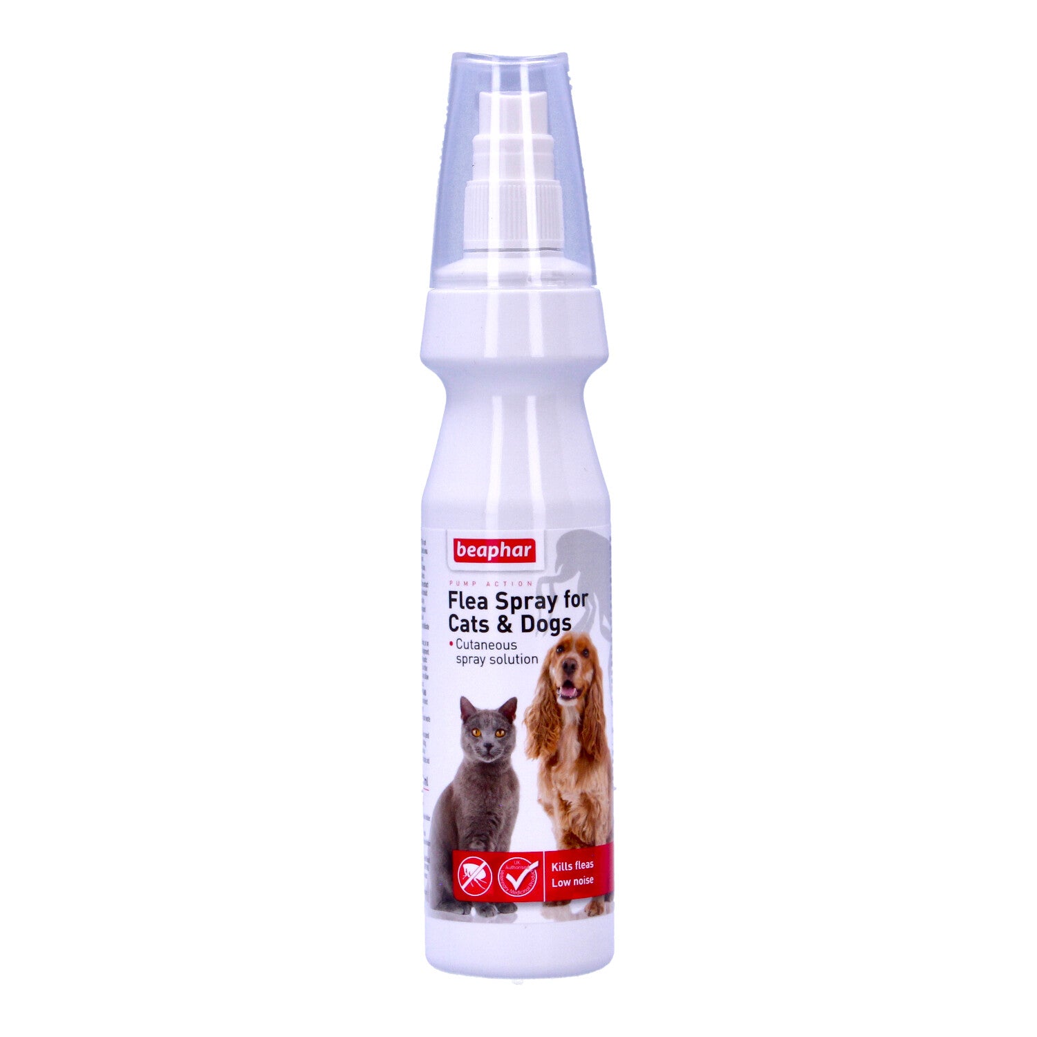 Beaphar Pump Flea Spray for Cats & Dogs 150Ml Silent Action Solution Health