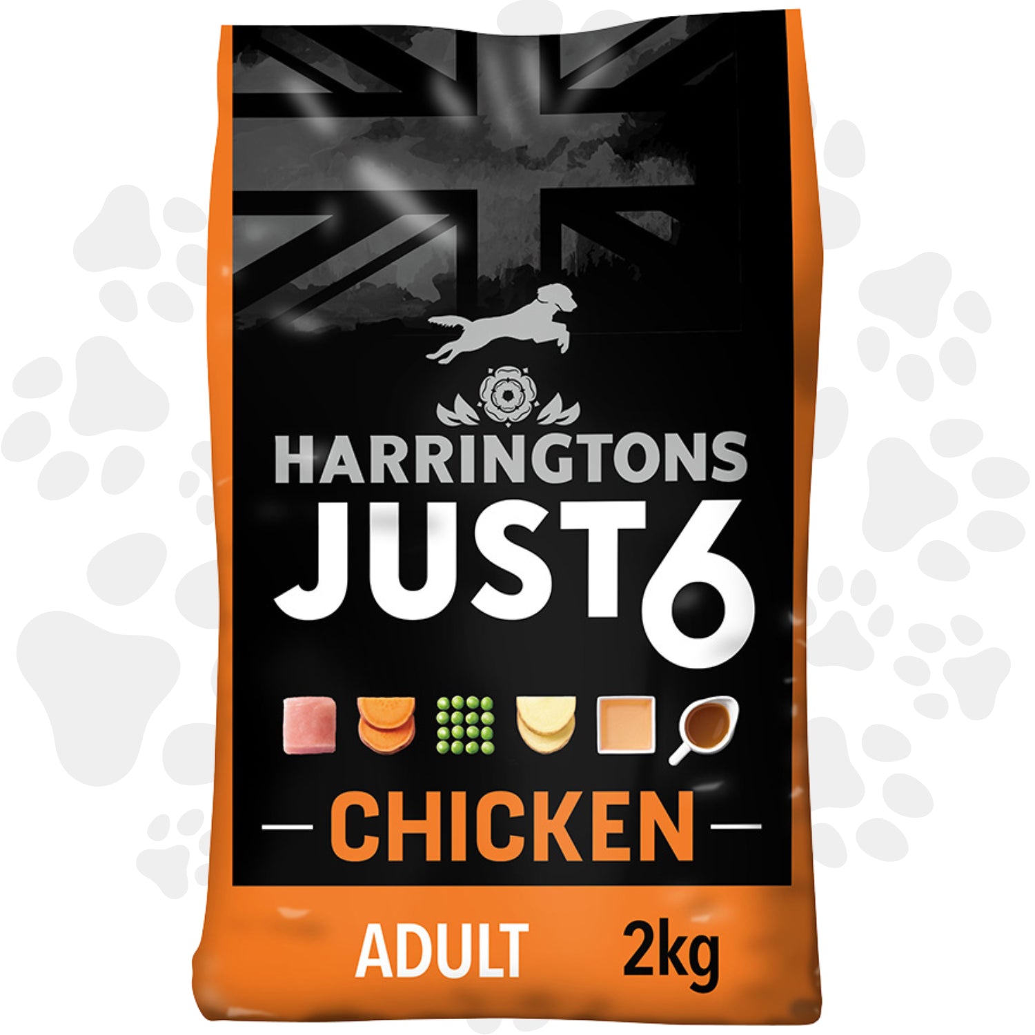 HARRINGTONS JUST 6 | Chicken & Potato Grain Free Complete Dry Dog Food 2Kg