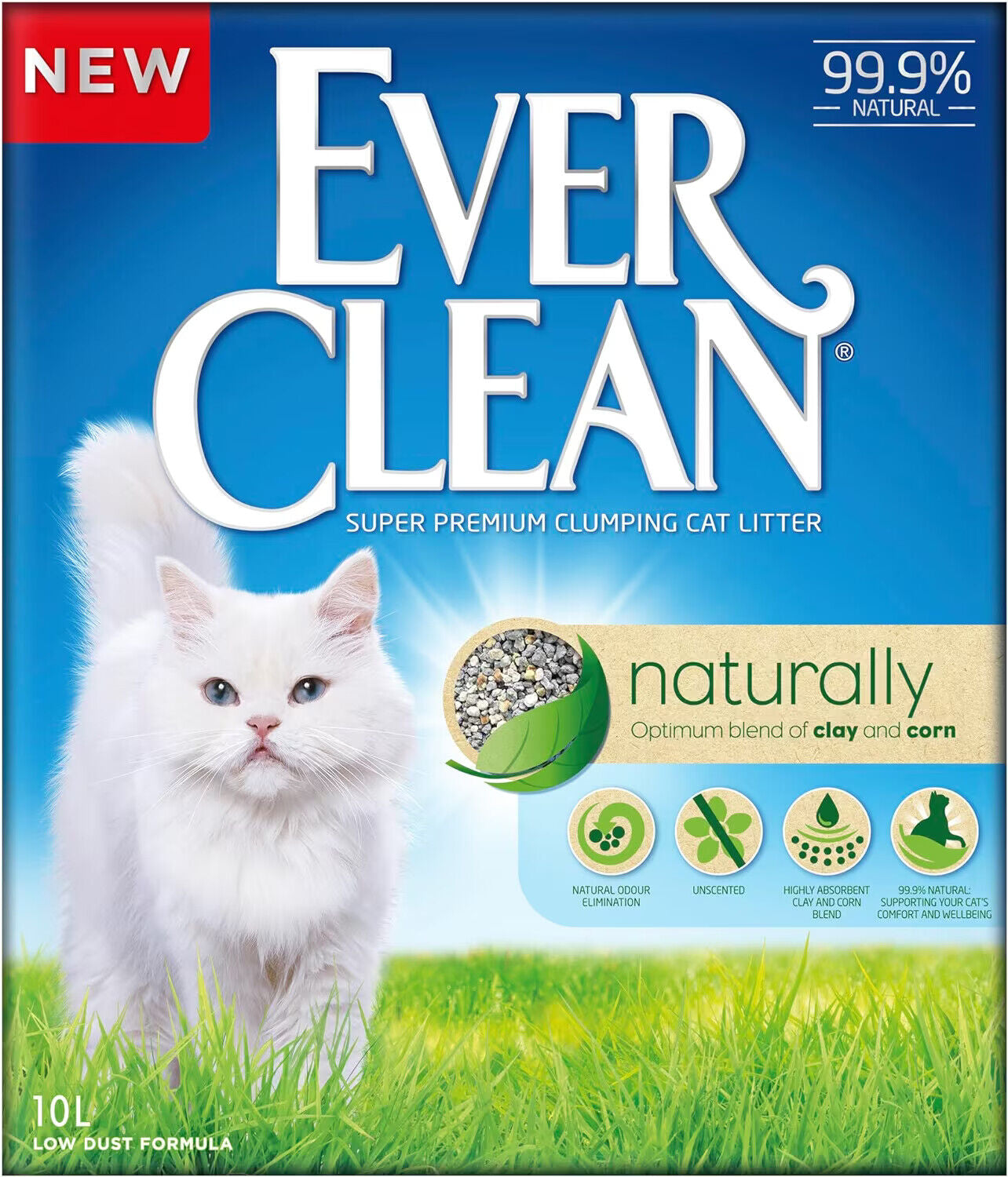 Ever Clean Extra Strong Natural Clumping Multipl Cat Litter Scented Long-Lasting