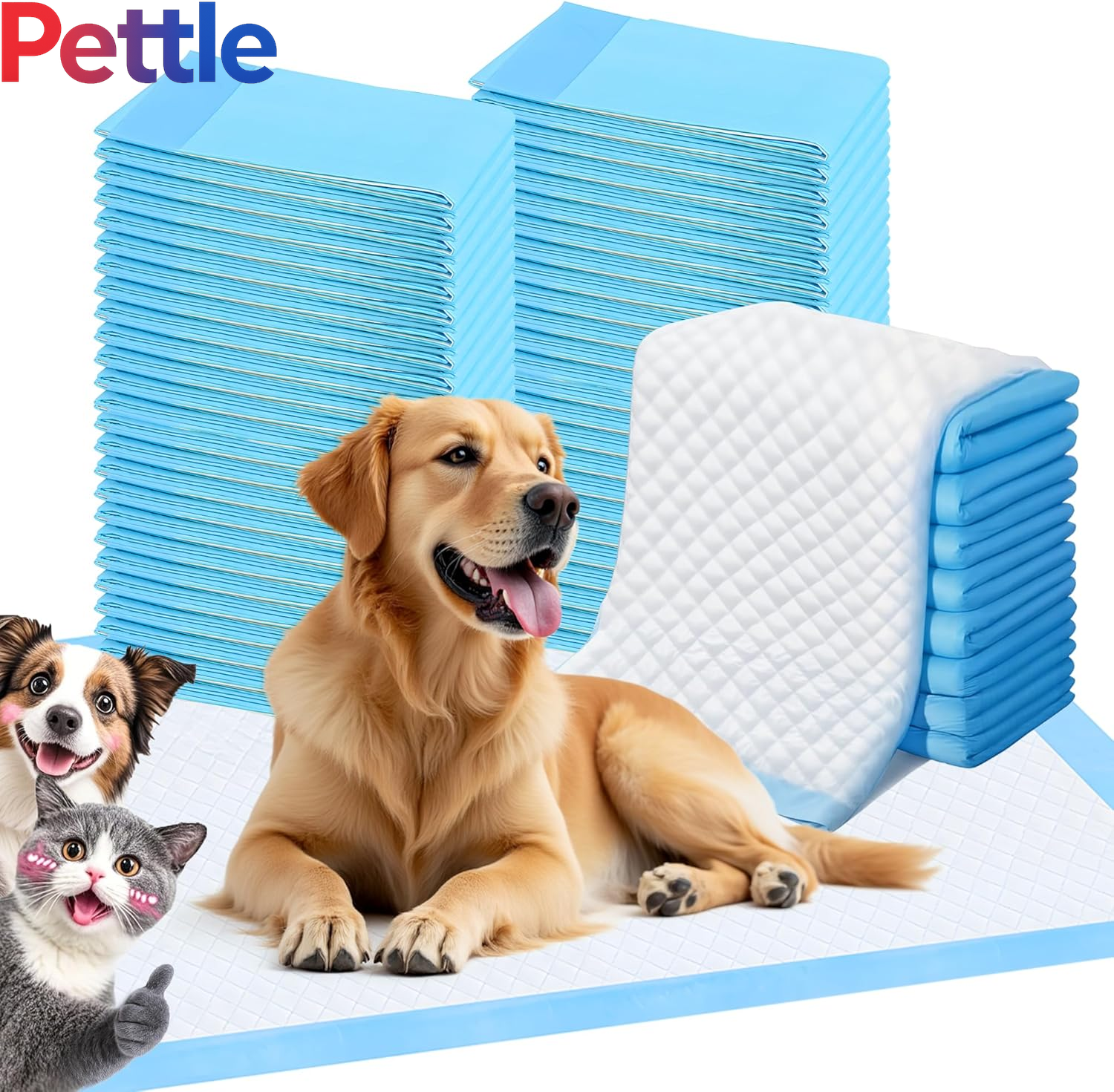 Super-Absorbent Waterproof Dog and Puppy Pet Training Pad, Housebreaking Pet Pad, 40-Count Medium-Size, 23.6’’X23.6’’