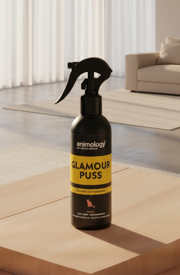 Cat Shampoo Glamour Puss No Rinse , Peach, 250 Ml