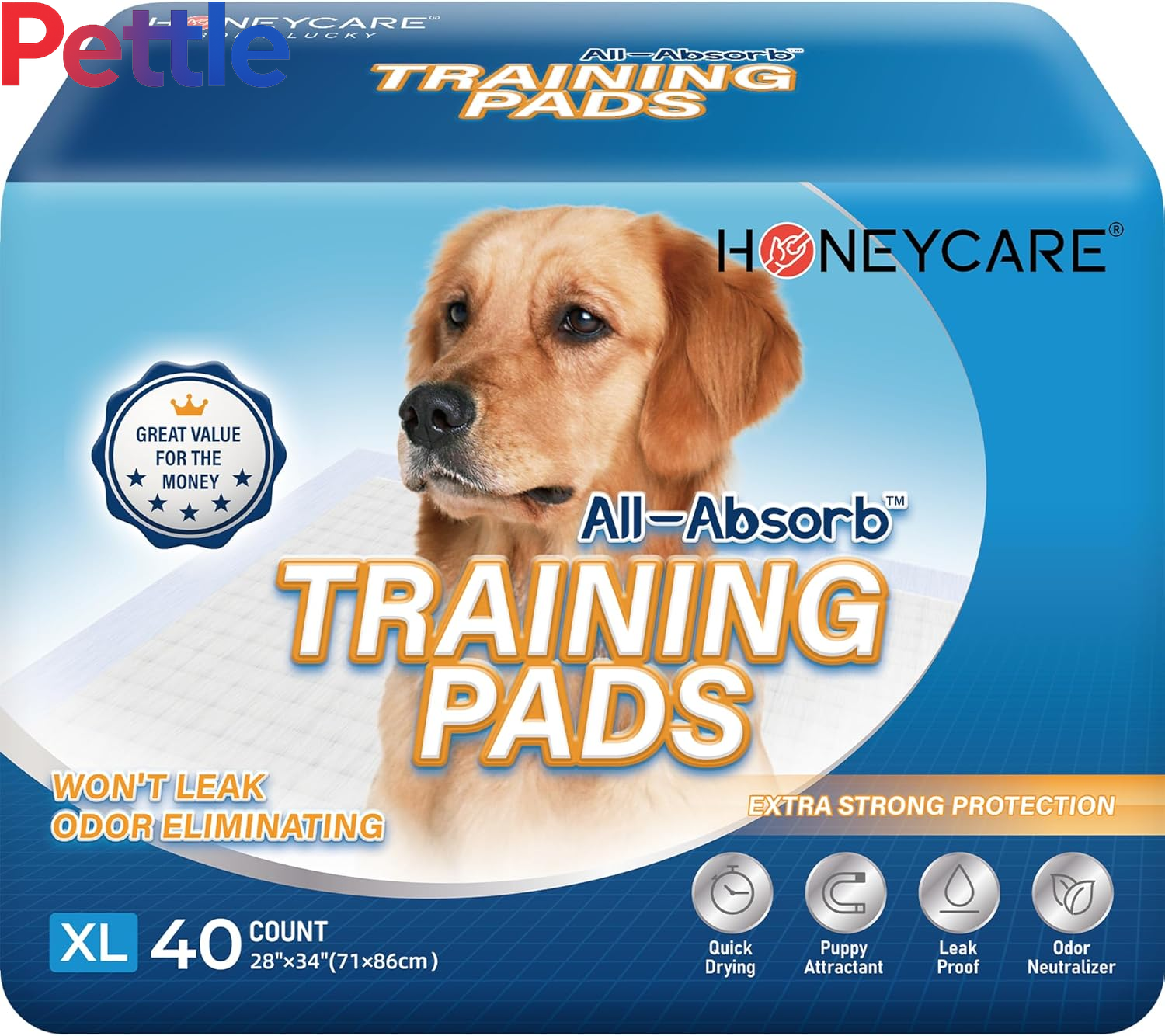 Extra Large Training Pads, 71Cm X 86Cm, 40-Count