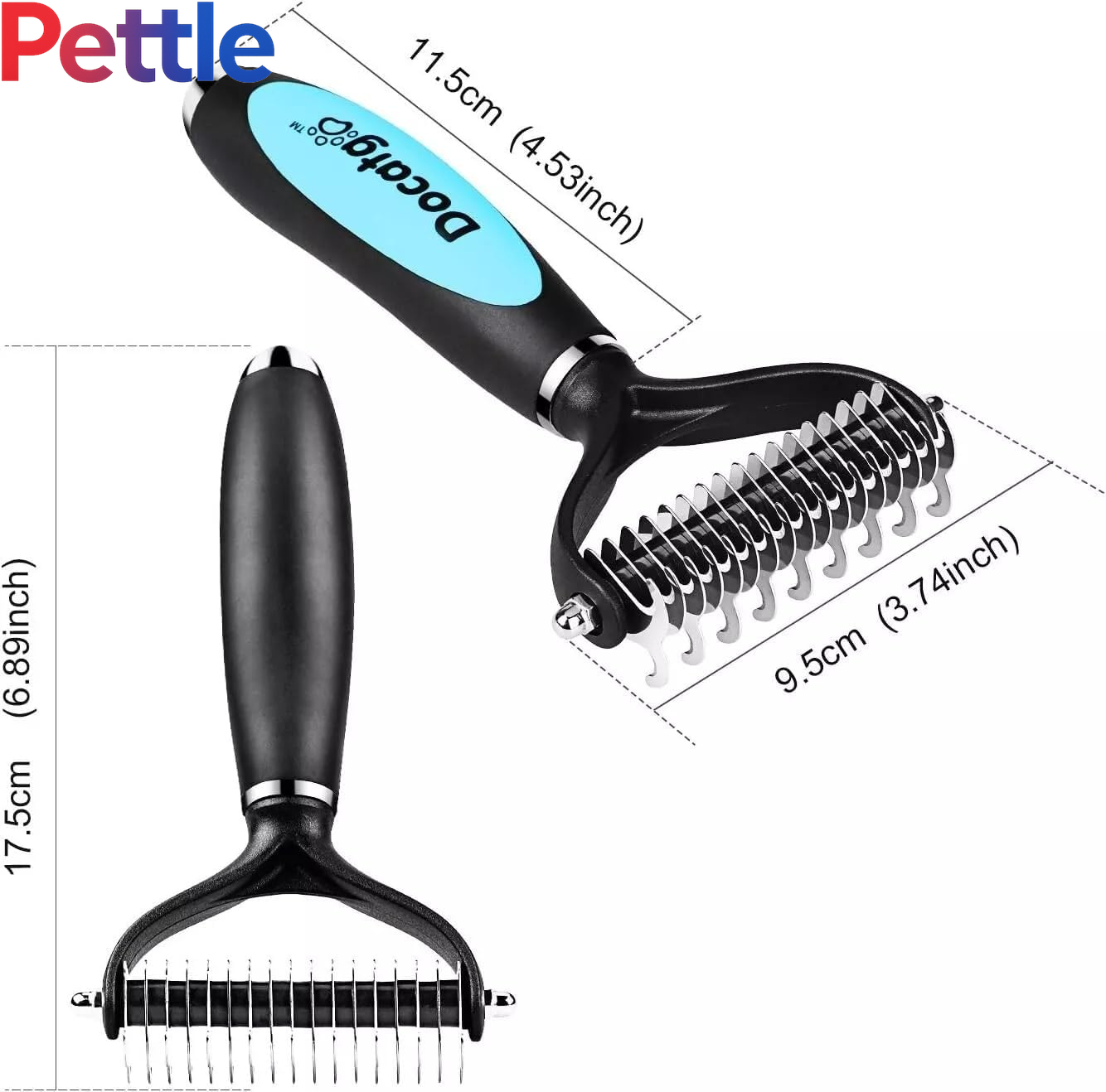 Dematting Rakes Double-Side Brush
