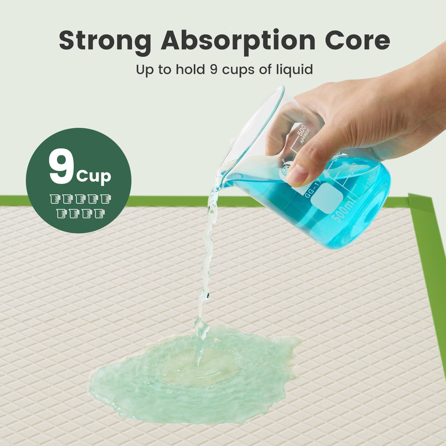 Extra Large Puppy Pads 70X85Cm, Super Absorbent Thicker Puppy Training Pads, 6 Layers of Leak-Proof, Fast Drying, Suitable for Dogs, Cats, Rabbits (10 Pack)