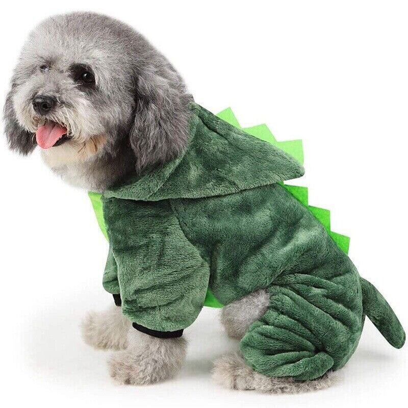 Pet Dog Soft Fleece Jumpsuit Small Dog Hoodies Puppy Warmer Coat Outfits Costume