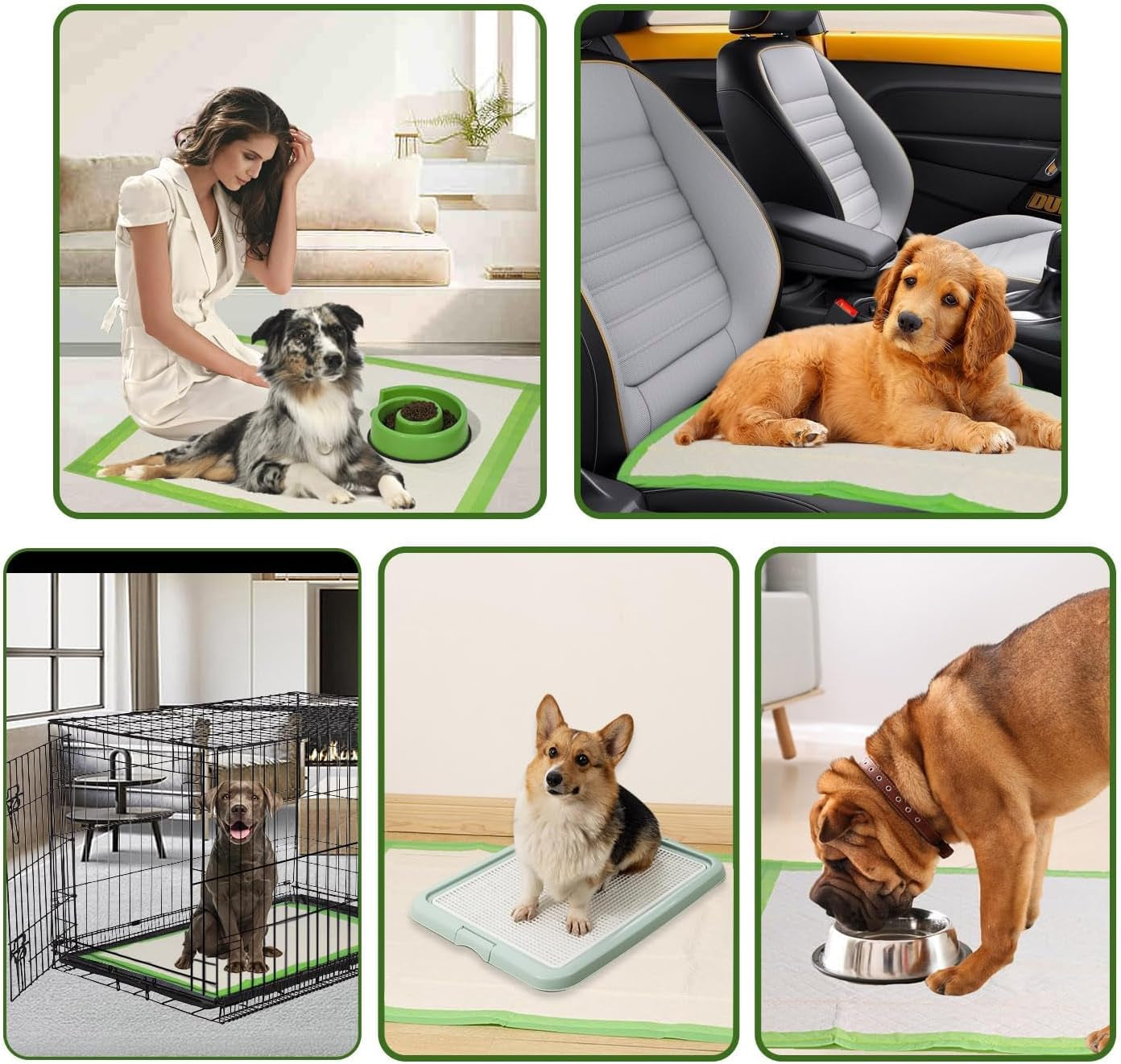 Extra Large Puppy Pads 70X85Cm, Super Absorbent Thicker Puppy Training Pads, 6 Layers of Leak-Proof, Fast Drying, Suitable for Dogs, Cats, Rabbits (10 Pack)