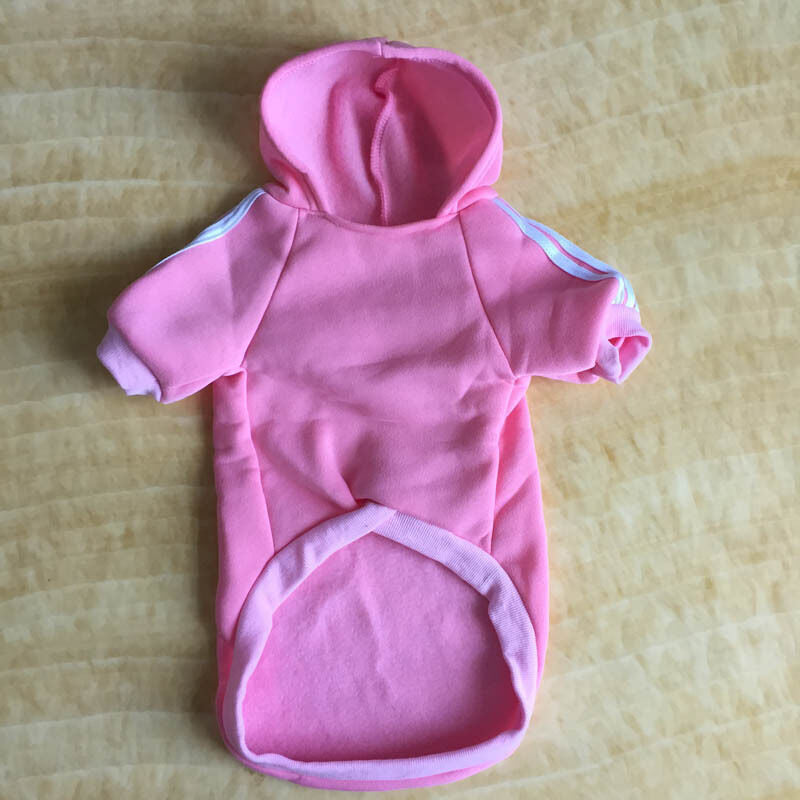 Pet Dog Clothes Winter Casual Adidog Warm Hoodie Coat Jacket Clothing XS~9XL UK