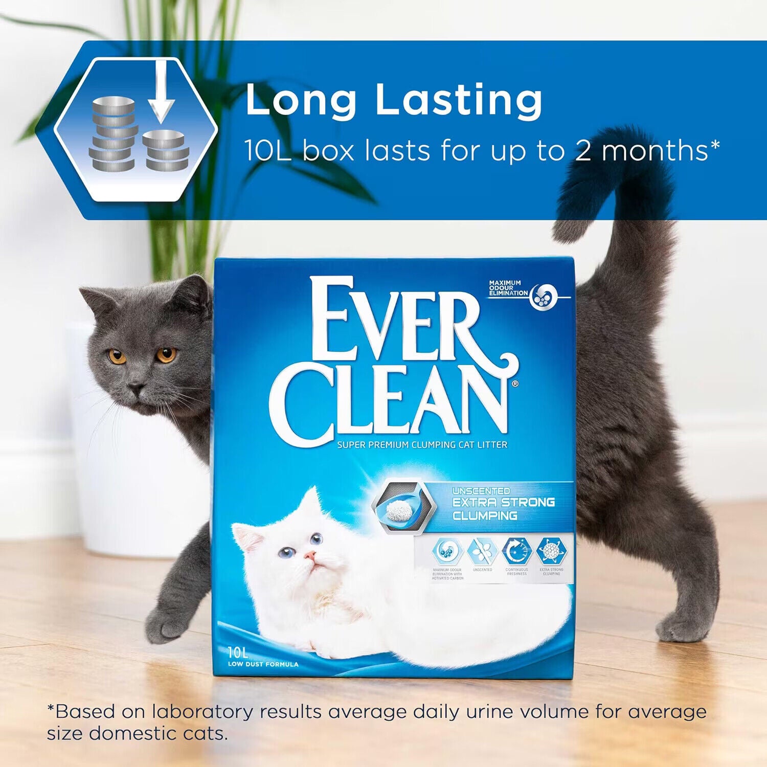 Ever Clean Extra Strong Natural Clumping Multipl Cat Litter Scented Long-Lasting