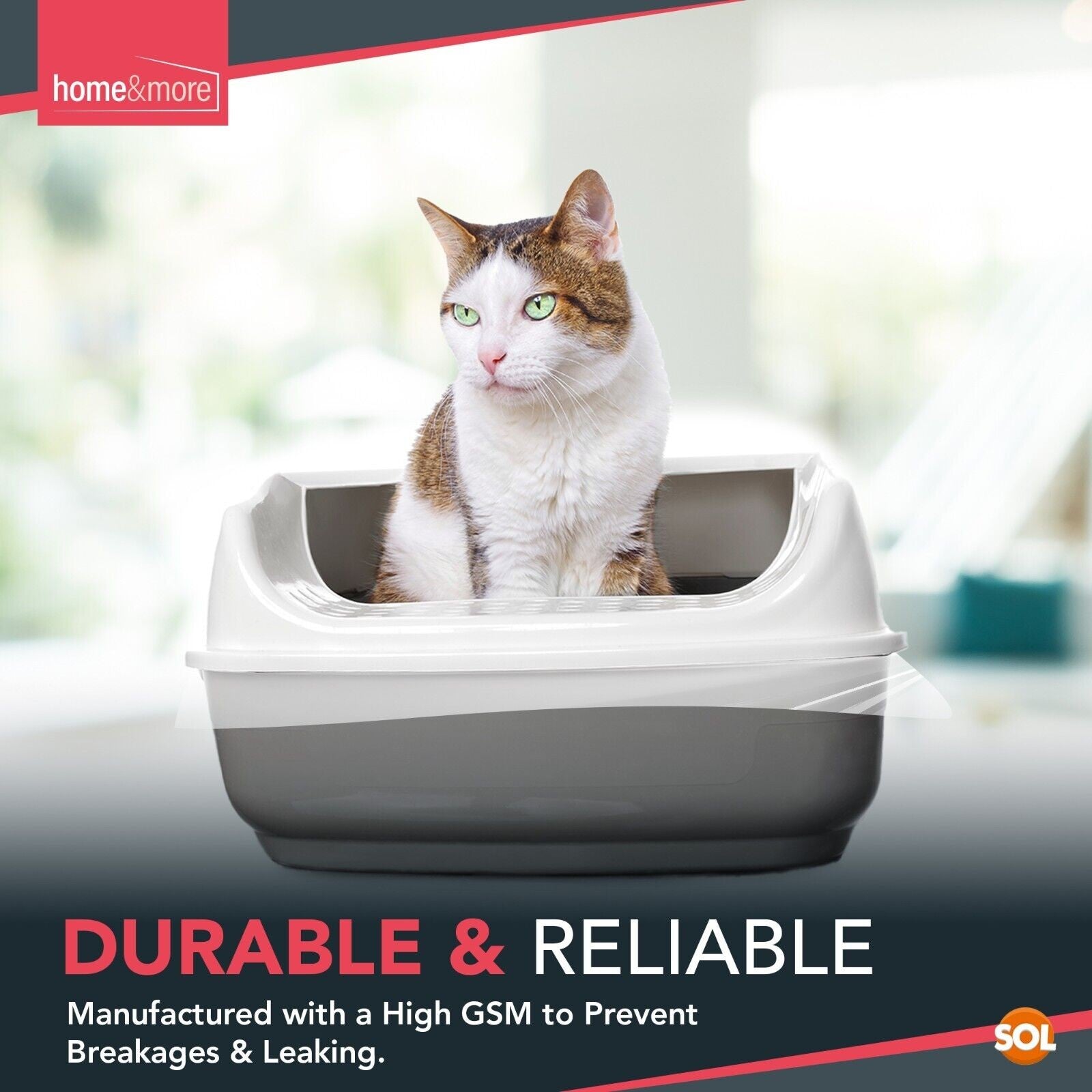 Large Cat Litter Tray Liners 56 X 70 Cm Bags Pack Kitten Hygienic Disposable