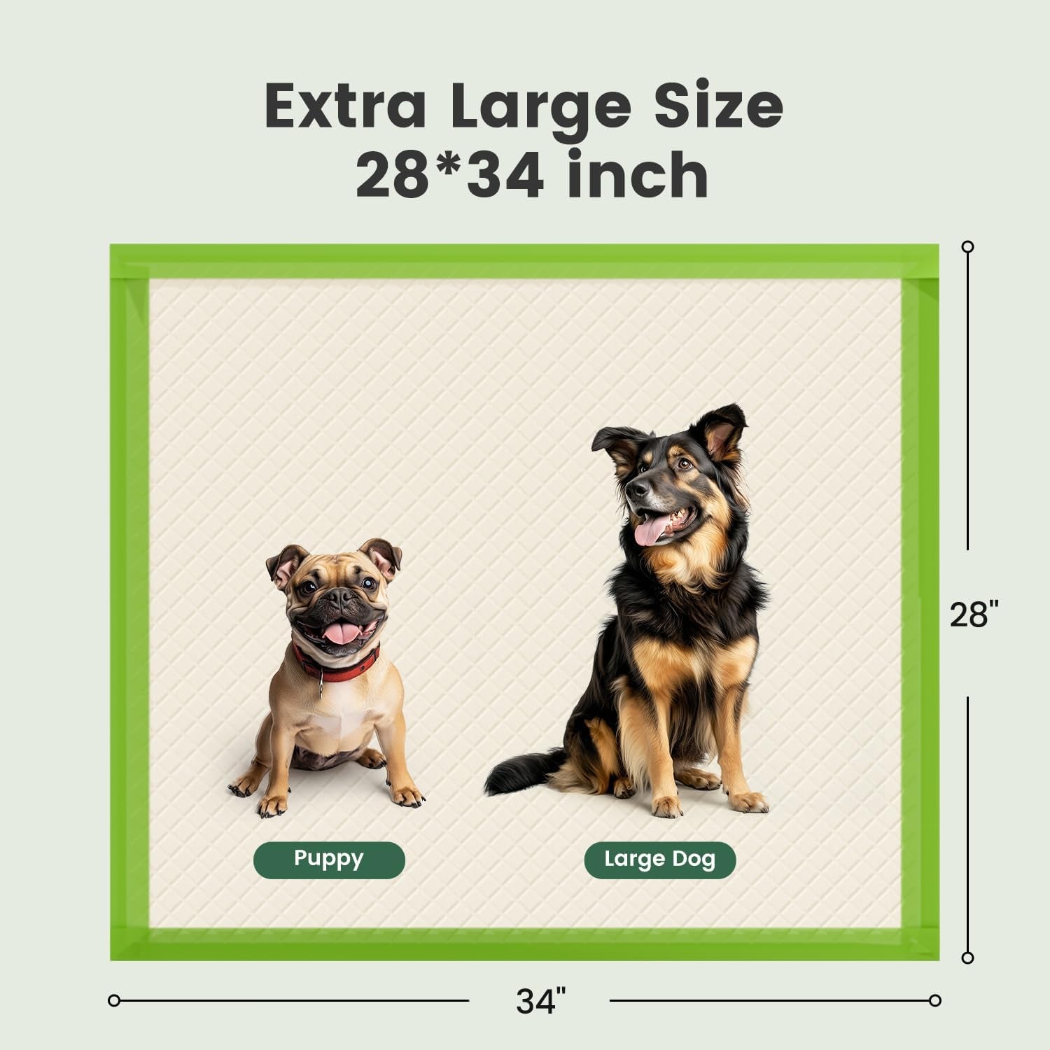 Extra Large Puppy Pads 70X85Cm, Super Absorbent Thicker Puppy Training Pads, 6 Layers of Leak-Proof, Fast Drying, Suitable for Dogs, Cats, Rabbits (10 Pack)