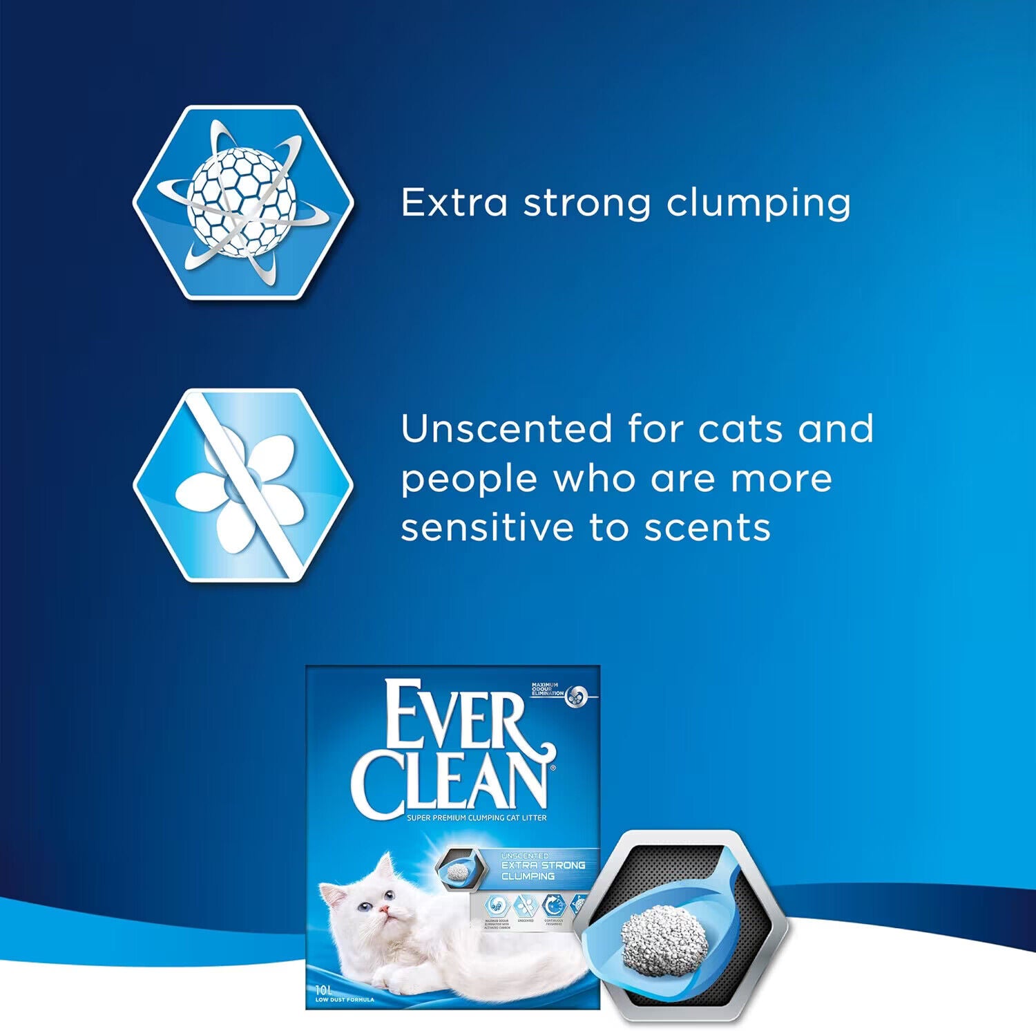Ever Clean Extra Strong Natural Clumping Multipl Cat Litter Scented Long-Lasting