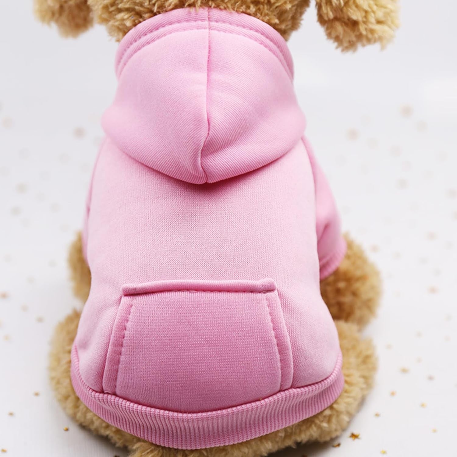 Pet Hoodie with Pocket,Soft Lined Dog Apparel for Pets of Different Sizes,Warm Outfit for Daily Wear and Outings