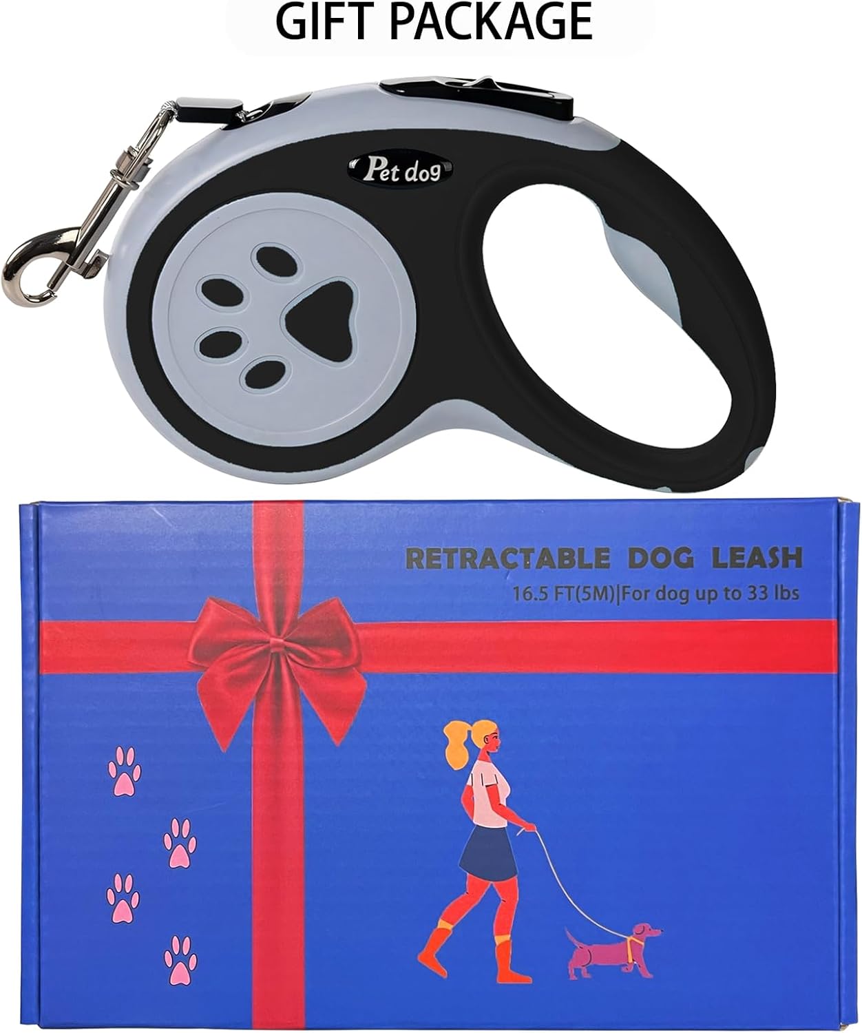Retractable Dog Lead,  5M/16FT 