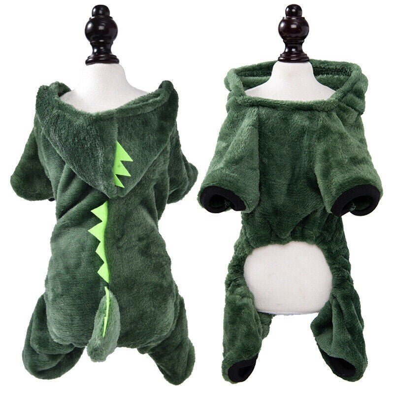Pet Dog Soft Fleece Jumpsuit Small Dog Hoodies Puppy Warmer Coat Outfits Costume