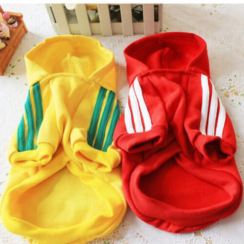 Pet Dog Clothes Winter Casual Adidog Warm Hoodie Coat Jacket Clothing XS~9XL UK