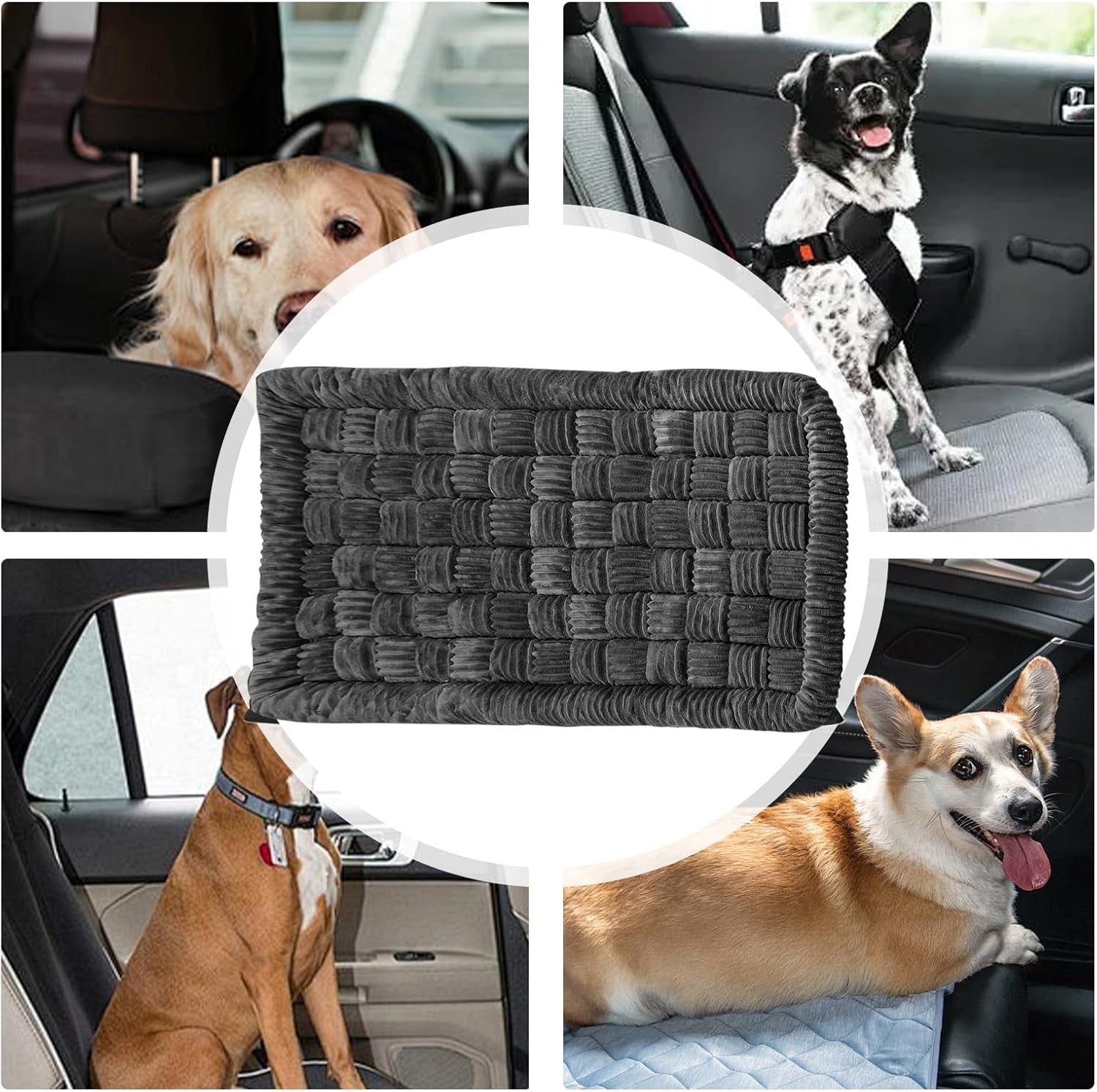 Dog Car Seat Cover 137X60Cm - Waterproof Nonslip Backseat Hammock Seat Protector | Washable Automotive Pet Bed Mat, Scratch Resistant Travel Cushion for Dogs Cats, Truck SUV Van Interior Accessories