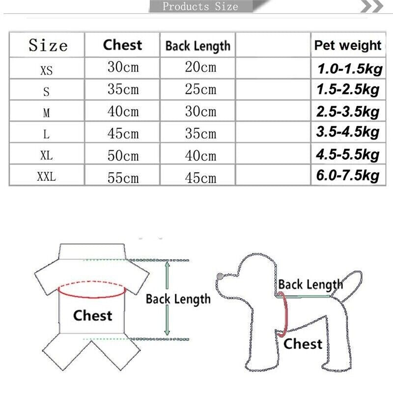 Pet Dog Soft Fleece Jumpsuit Small Dog Hoodies Puppy Warmer Coat Outfits Costume