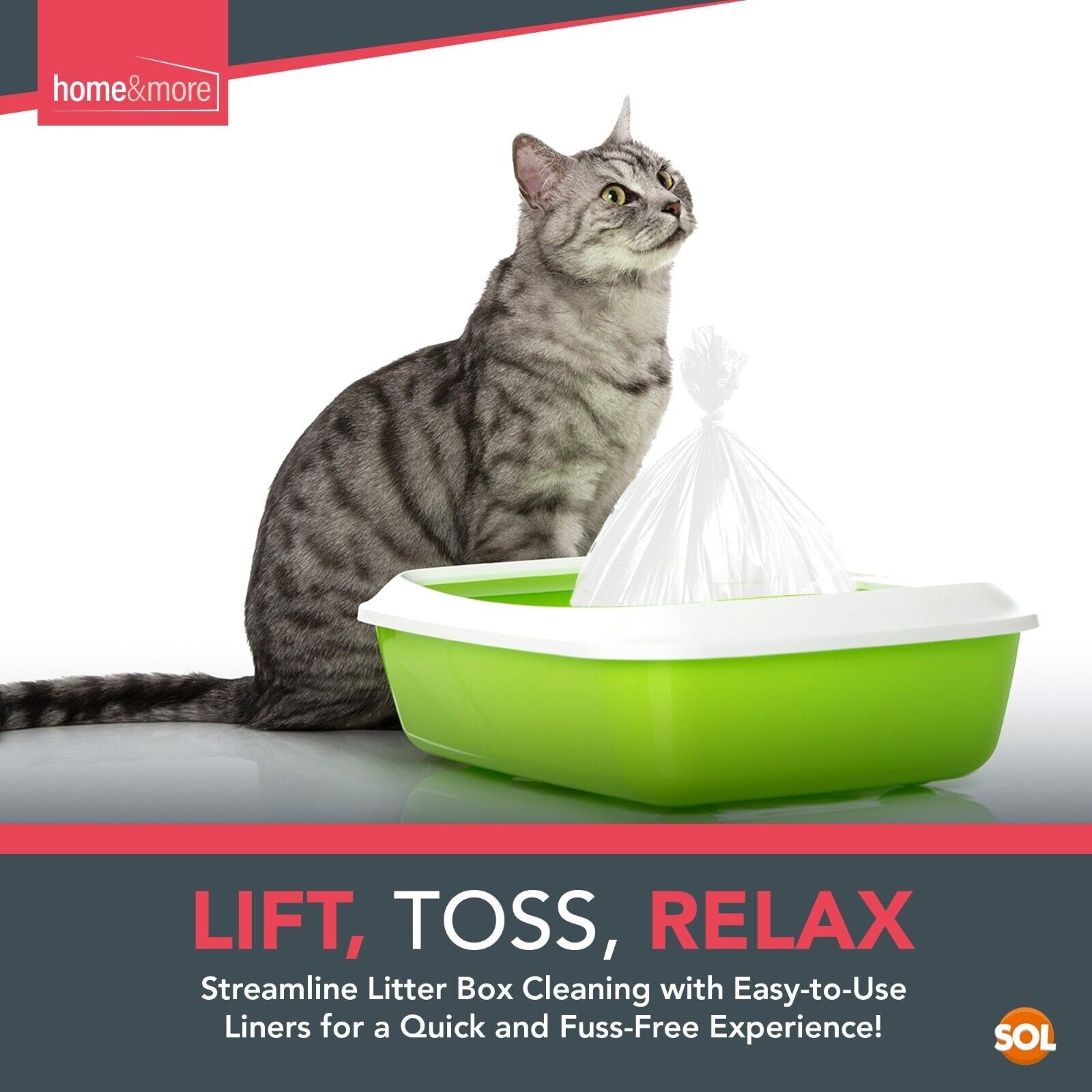 Large Cat Litter Tray Liners 56 X 70 Cm Bags Pack Kitten Hygienic Disposable