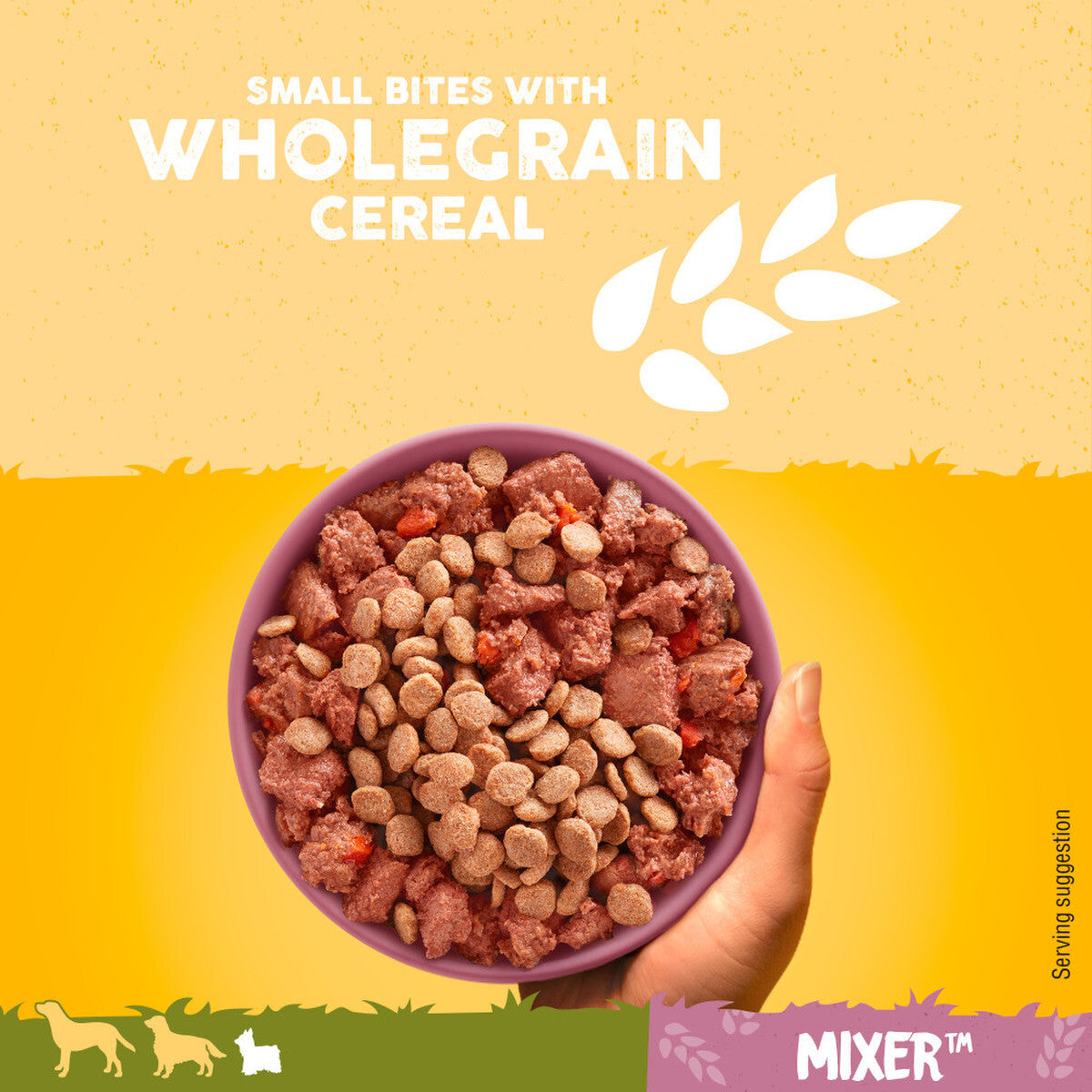 2KG PEDIGREE SMALL BITE MIXER X1 X2, X6 : Wholegrain Dry Dog Kibble Pet Food Mix