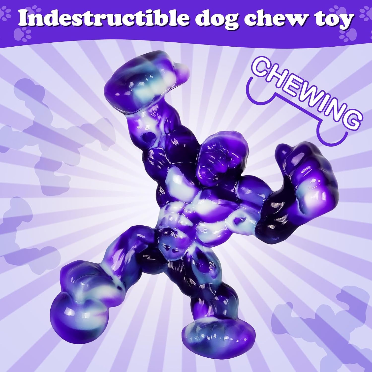 Dog Toys,Indestructible Dog Chew Toys for Aggressive Chewers,Bacon Flavored Tough Dog Bones Chew Toys for Super Chewer,Nylon Durable Dog Toys for Medium Large Breed.