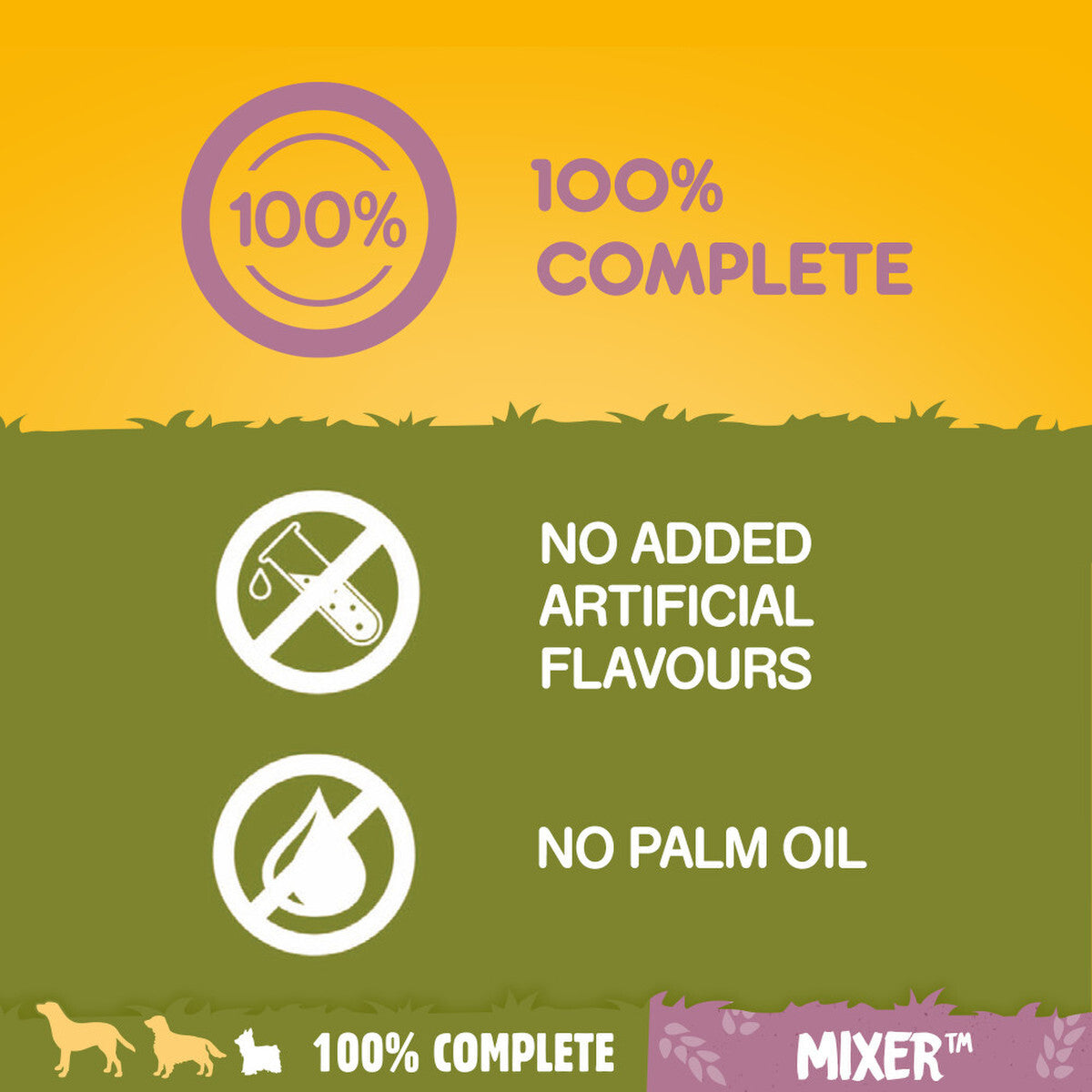 2KG PEDIGREE SMALL BITE MIXER X1 X2, X6 : Wholegrain Dry Dog Kibble Pet Food Mix