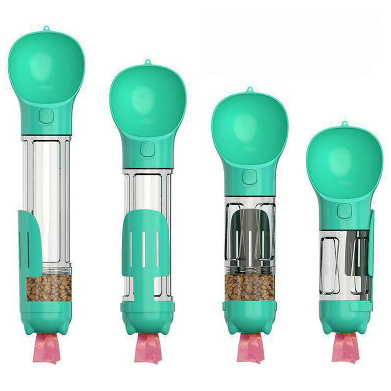 Pet Dog Water Bottle Travel Portable Drinking Water Dispenser with Poo Bags UK