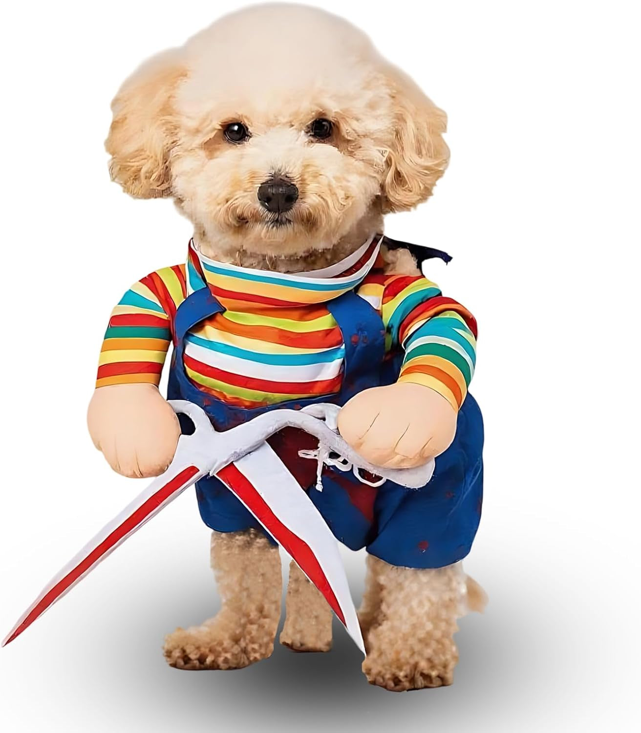 Dog Halloween Costume, Costumes for Dogs Whit Chest 37 Neck 31, Scissor Doll Dog Costume for Halloween Parties, Pet Costume Competition, Social Media Photo Shoot and Pet Fashion Shows