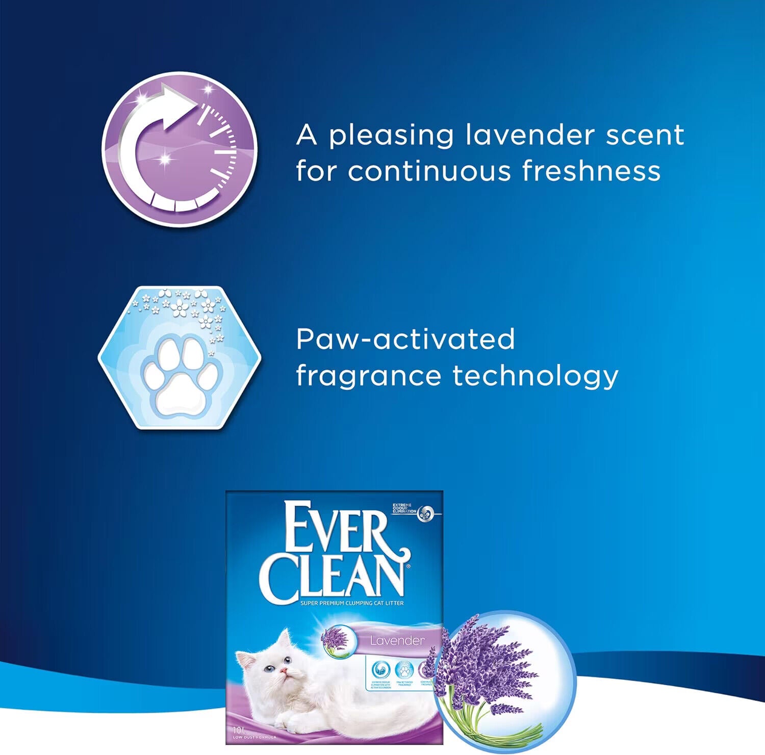 Ever Clean Extra Strong Natural Clumping Multipl Cat Litter Scented Long-Lasting