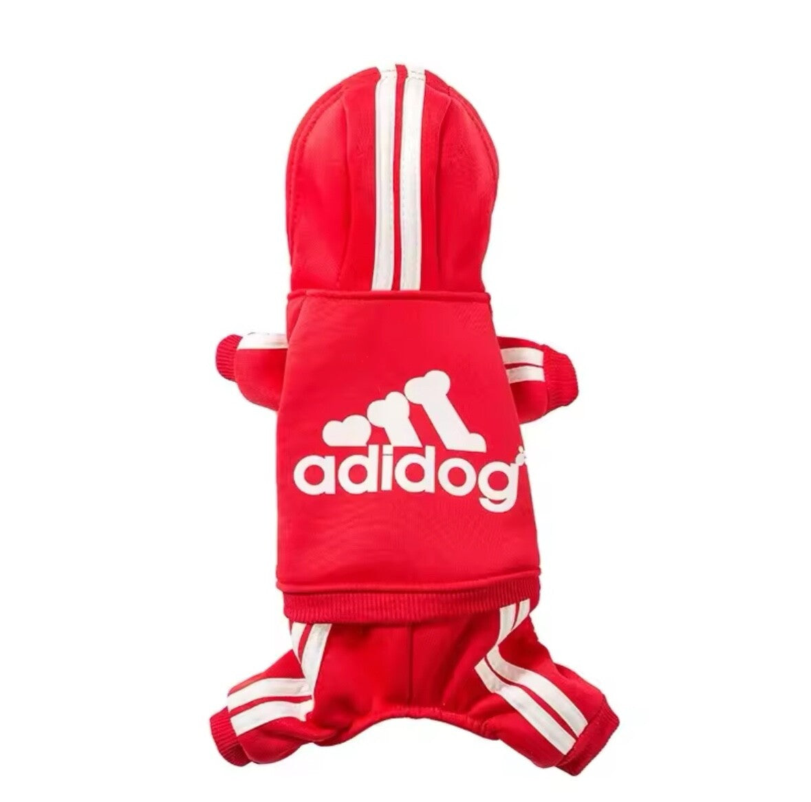 Adidog Dog Tracksuit Pet Jumpsuit Stylish Hoodie Puppy Clothes Summer Outfit Dog