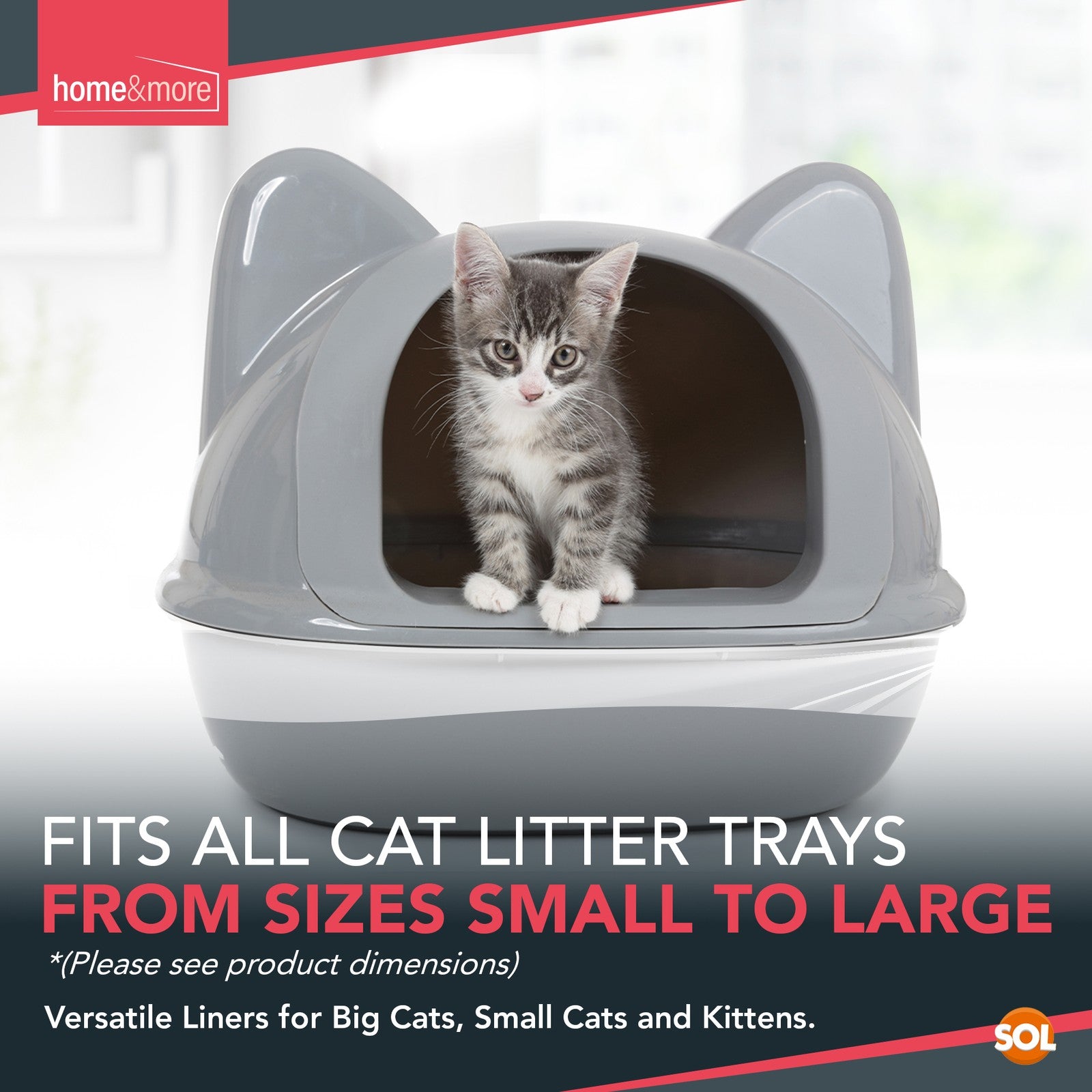 Large Cat Litter Tray Liners 56 X 70 Cm Bags Pack Kitten Hygienic Disposable