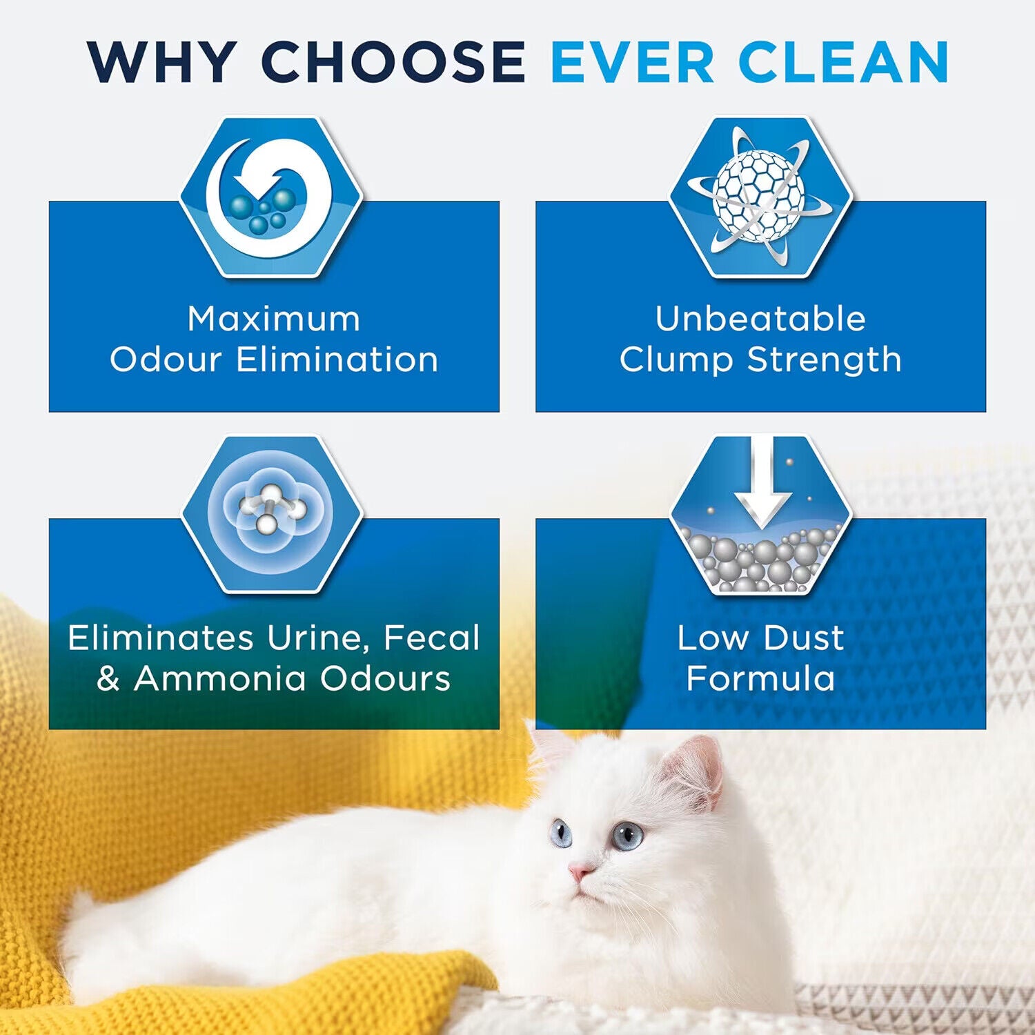 Ever Clean Extra Strong Natural Clumping Multipl Cat Litter Scented Long-Lasting