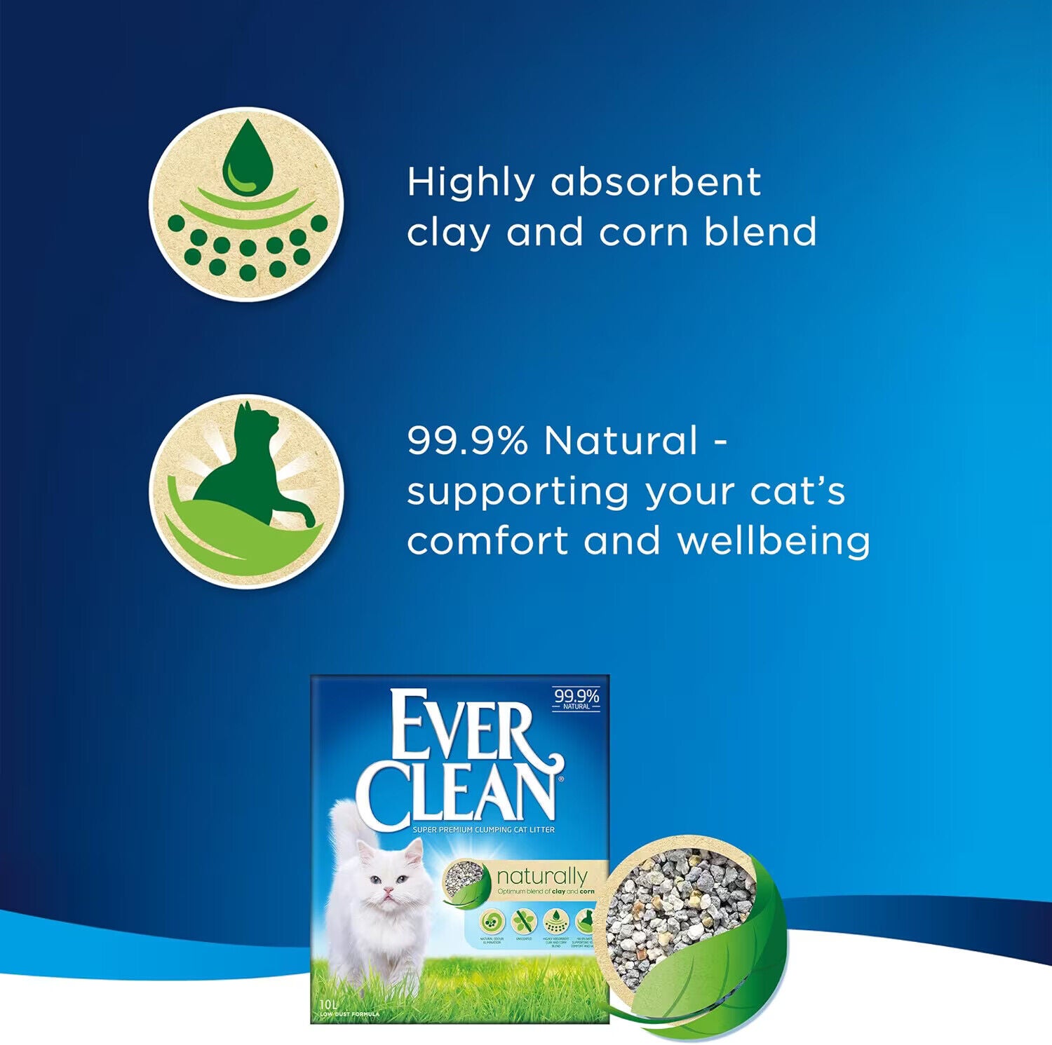 Ever Clean Extra Strong Natural Clumping Multipl Cat Litter Scented Long-Lasting