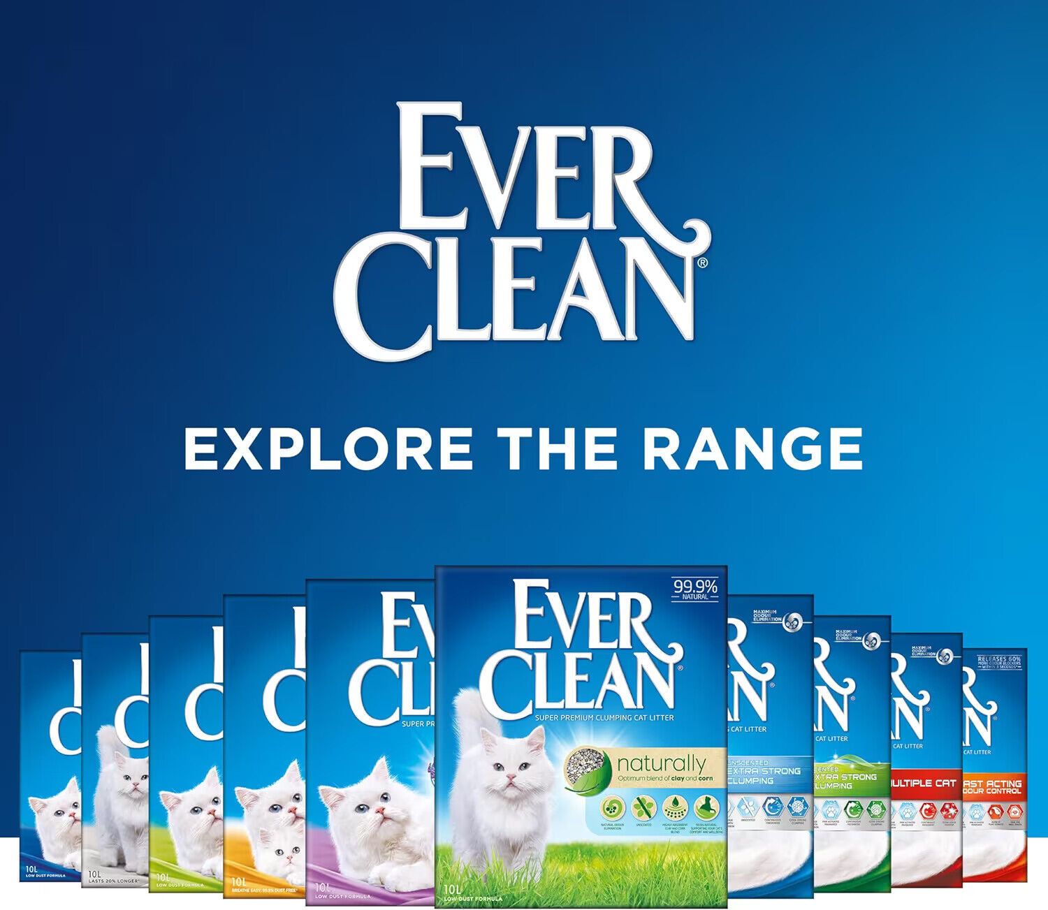Ever Clean Extra Strong Natural Clumping Multipl Cat Litter Scented Long-Lasting