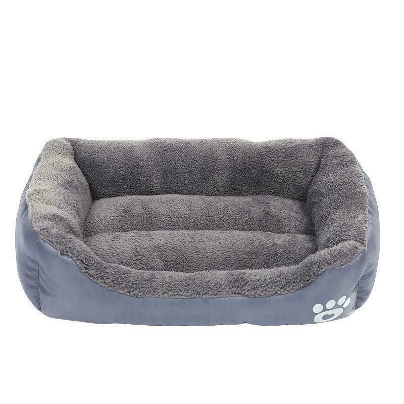 Dog Bed Cat Beds Soft Washable Fleece Puppy Cushion Warm Pet Basket Large Dog