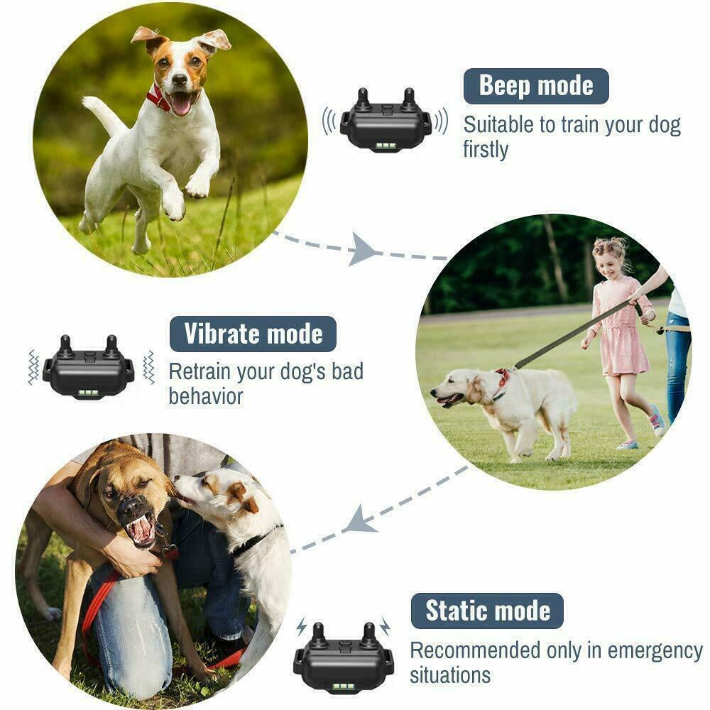 800M Electric Pet Dog Training E-Collar Anti-Bark Obedience Remote Control LCD
