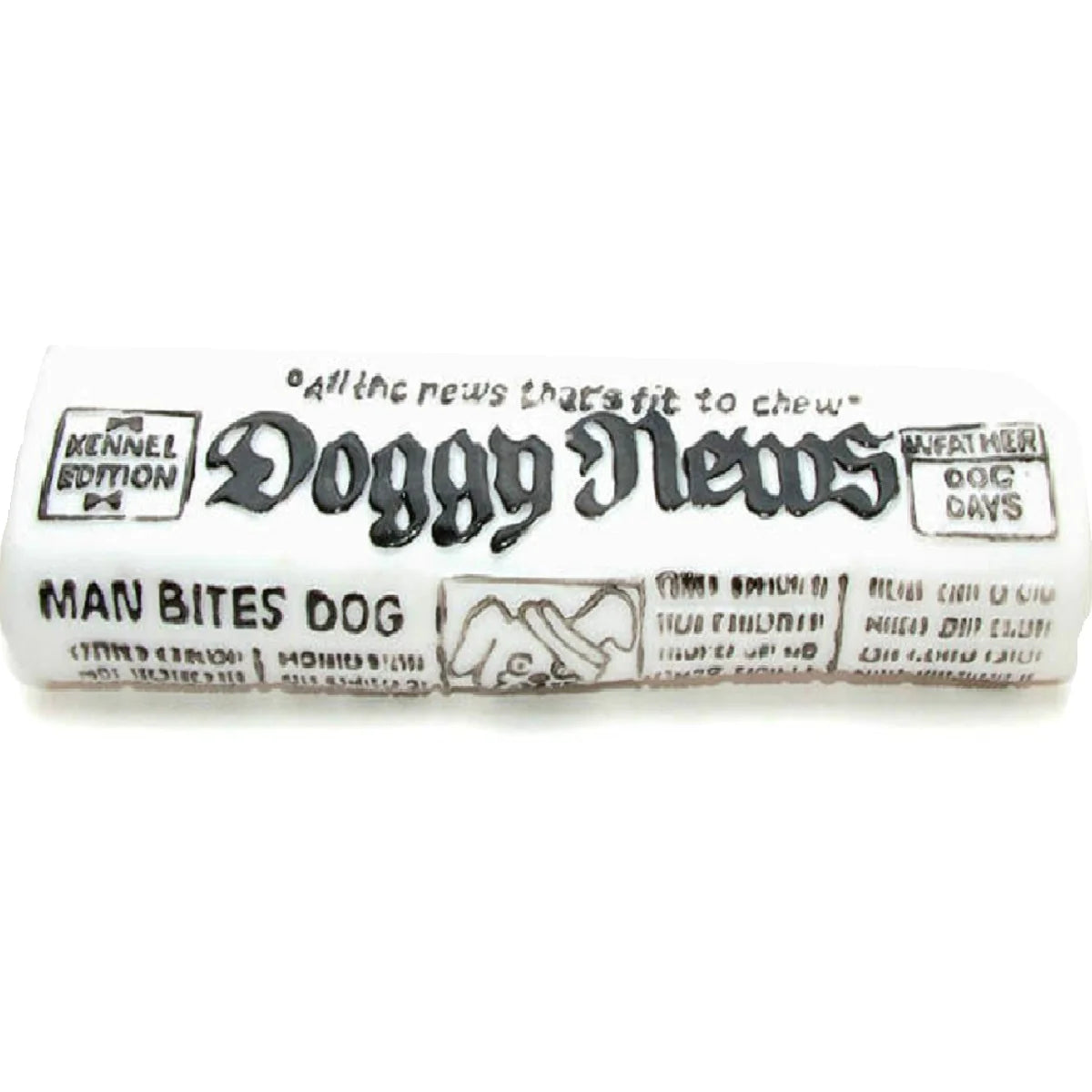 CLASSIC SQUEAKY NEWSPAPER 7" : Dog Throw Fetch Toy Exercise Bp Squeak Play Fun