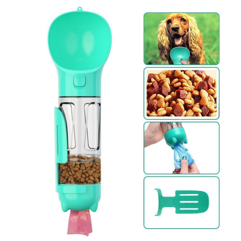 Pet Dog Water Bottle Travel Portable Drinking Water Dispenser with Poo Bags UK