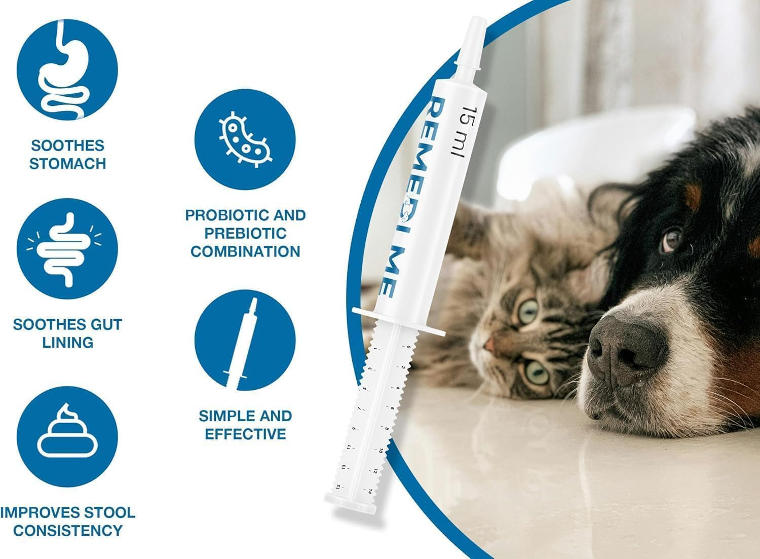 Probiotic & Prebiotic Paste to Sooth the Gut Lining and Firm-Up Faeces - for Dogs & Cats | 30ML