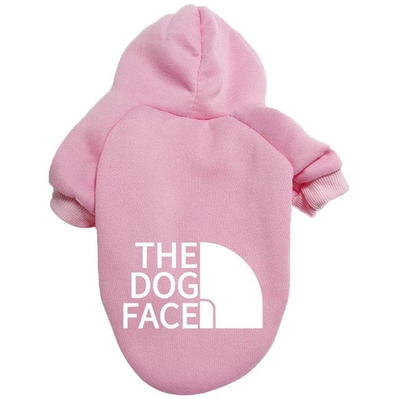 Pet Dog Clothes Winter Casual Dogface Warm Hoodie Coat Jacket Clothing XS~9XL UK