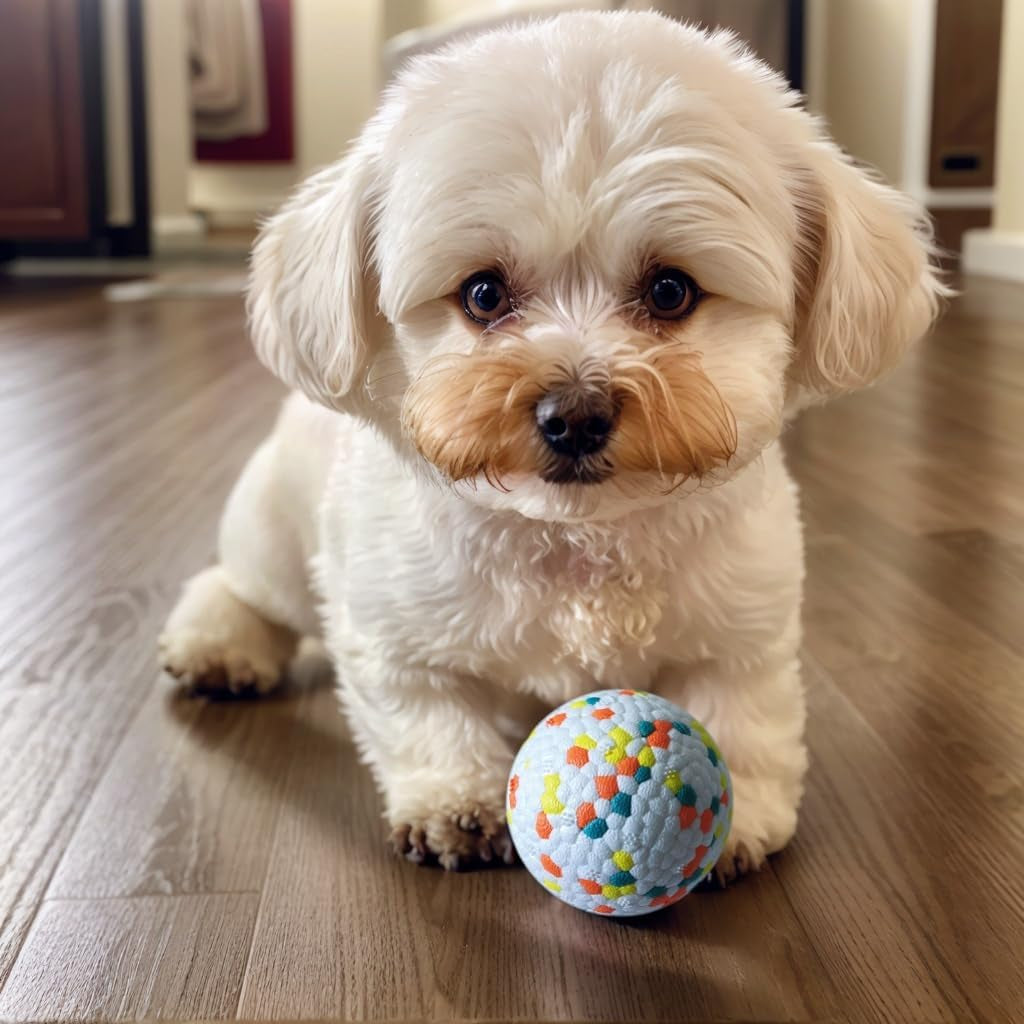 Dog Ball(3.2'') for Teaching & Playing, for Large Dogs & Puppies, Safe Premium Material, Multicolor
