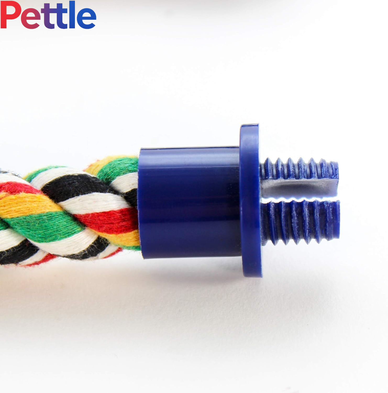 Bird Life Multicolored and Flexible Rope Perch – Create Fun, Colorful Curves and Bends – Great for Small and Medium Birds – 21” Long
