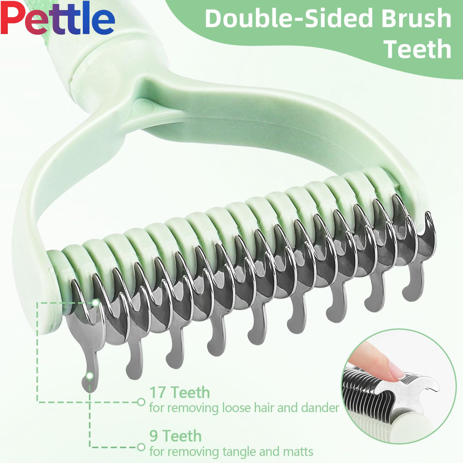 Dematting Comb  Double Sided Pet Grooming Brush