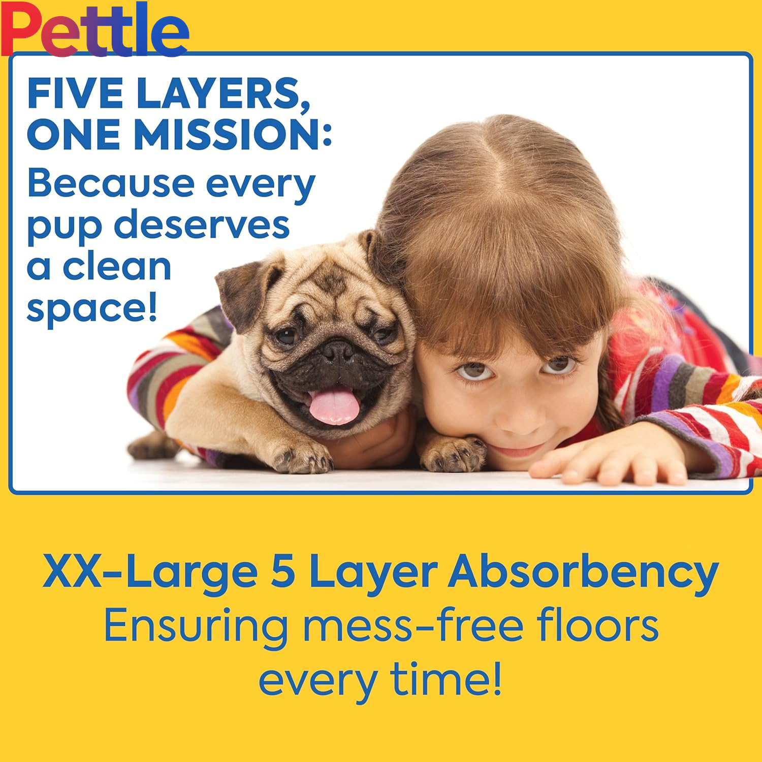 Heavy Duty XXL Dog Pads - Absorbent Pet Training and Puppy Pads - 26 X 30 in - 30 Count,White