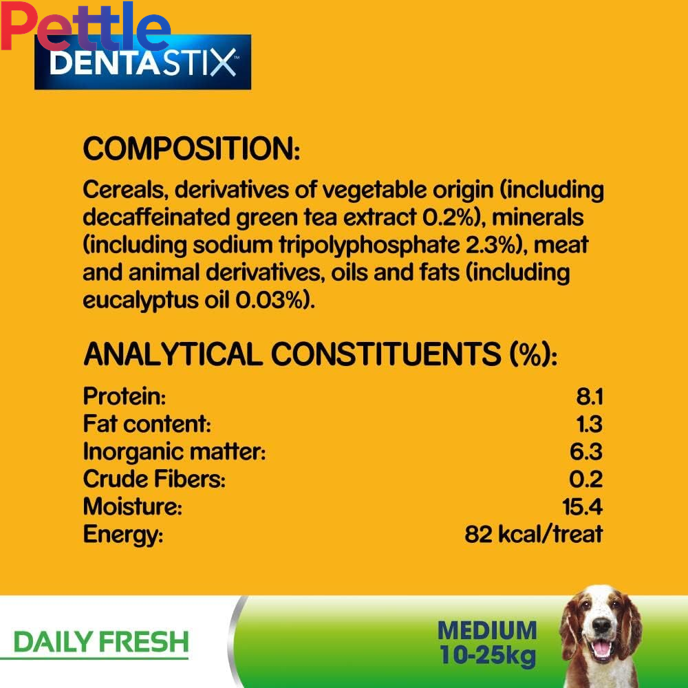 DENTASTIX Fresh - Dental Dog Chews - Megapack 4 X 28 Sticks - 