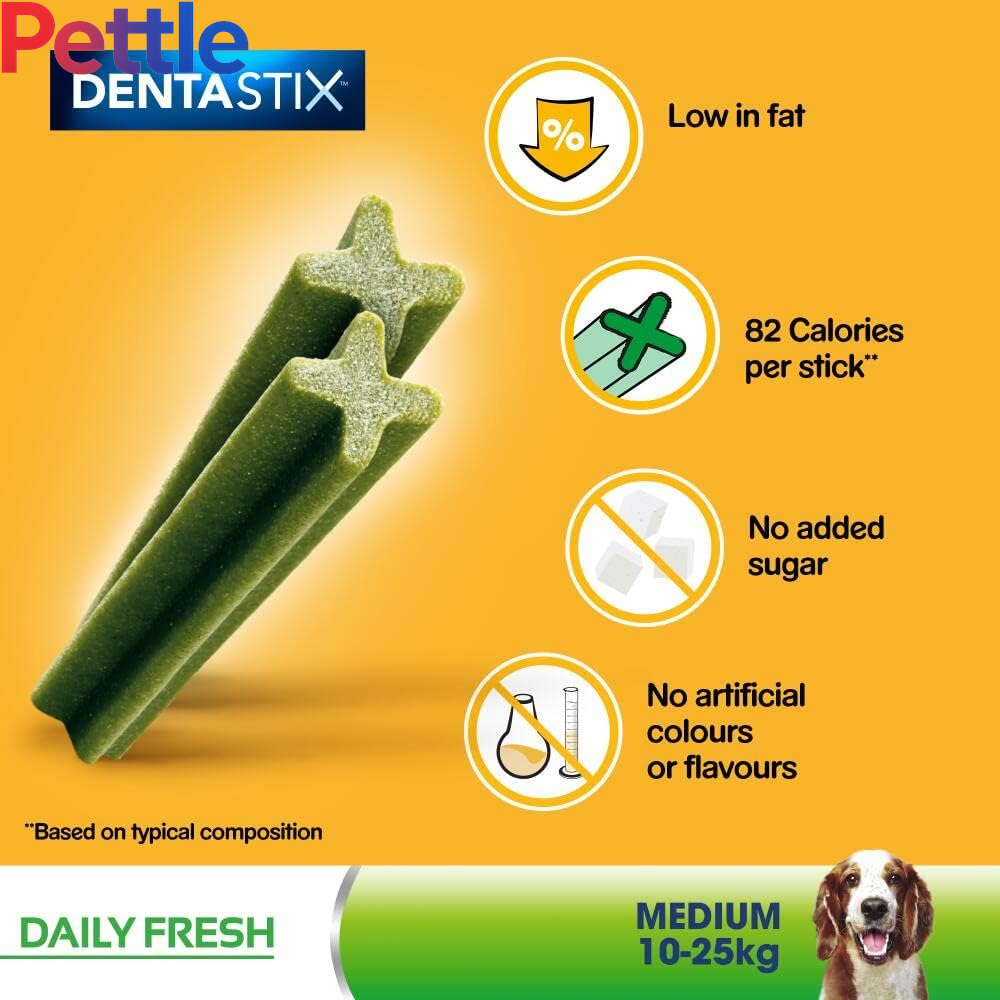 DENTASTIX Fresh - Dental Dog Chews - Megapack 4 X 28 Sticks - 